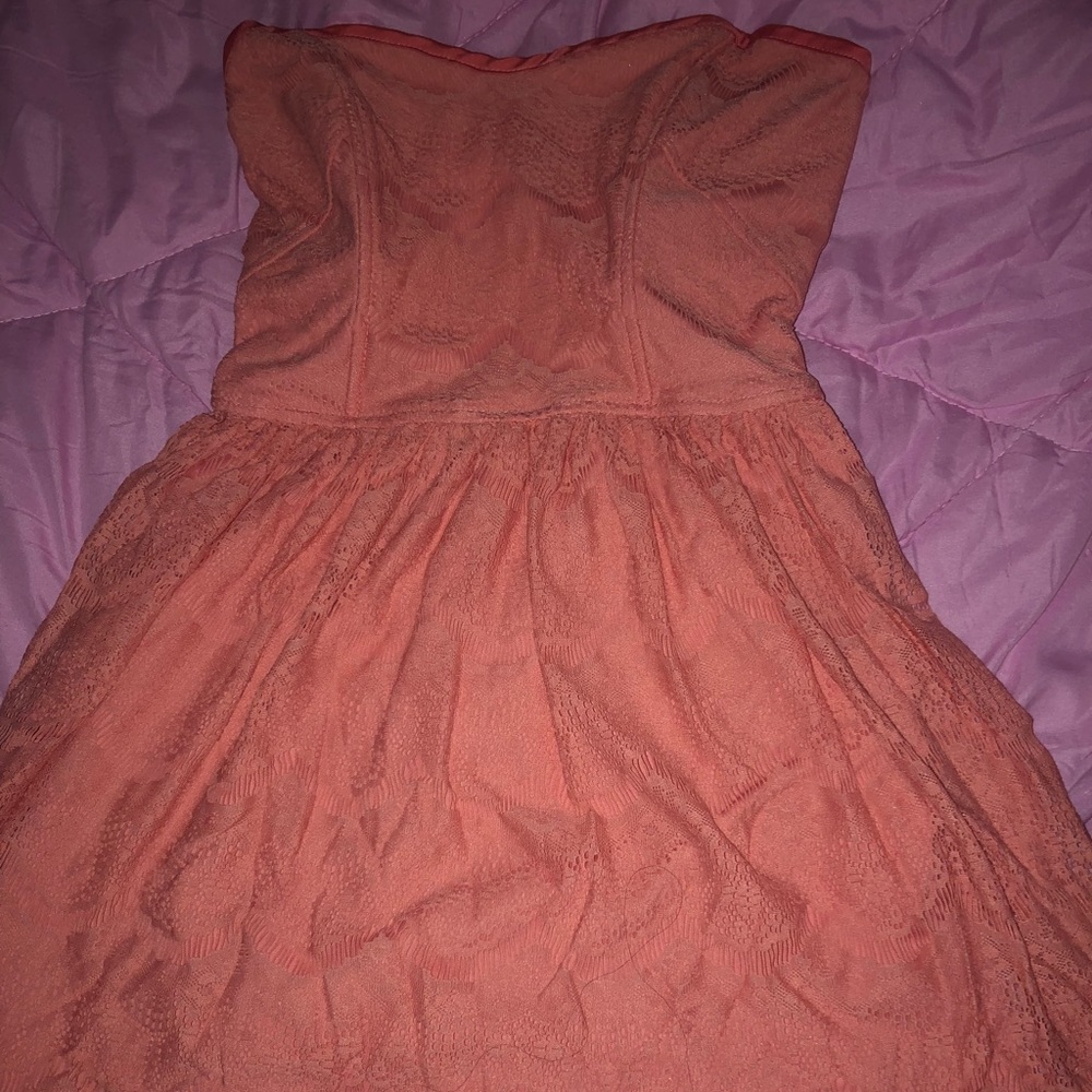 Forever 21 pink strapless dress